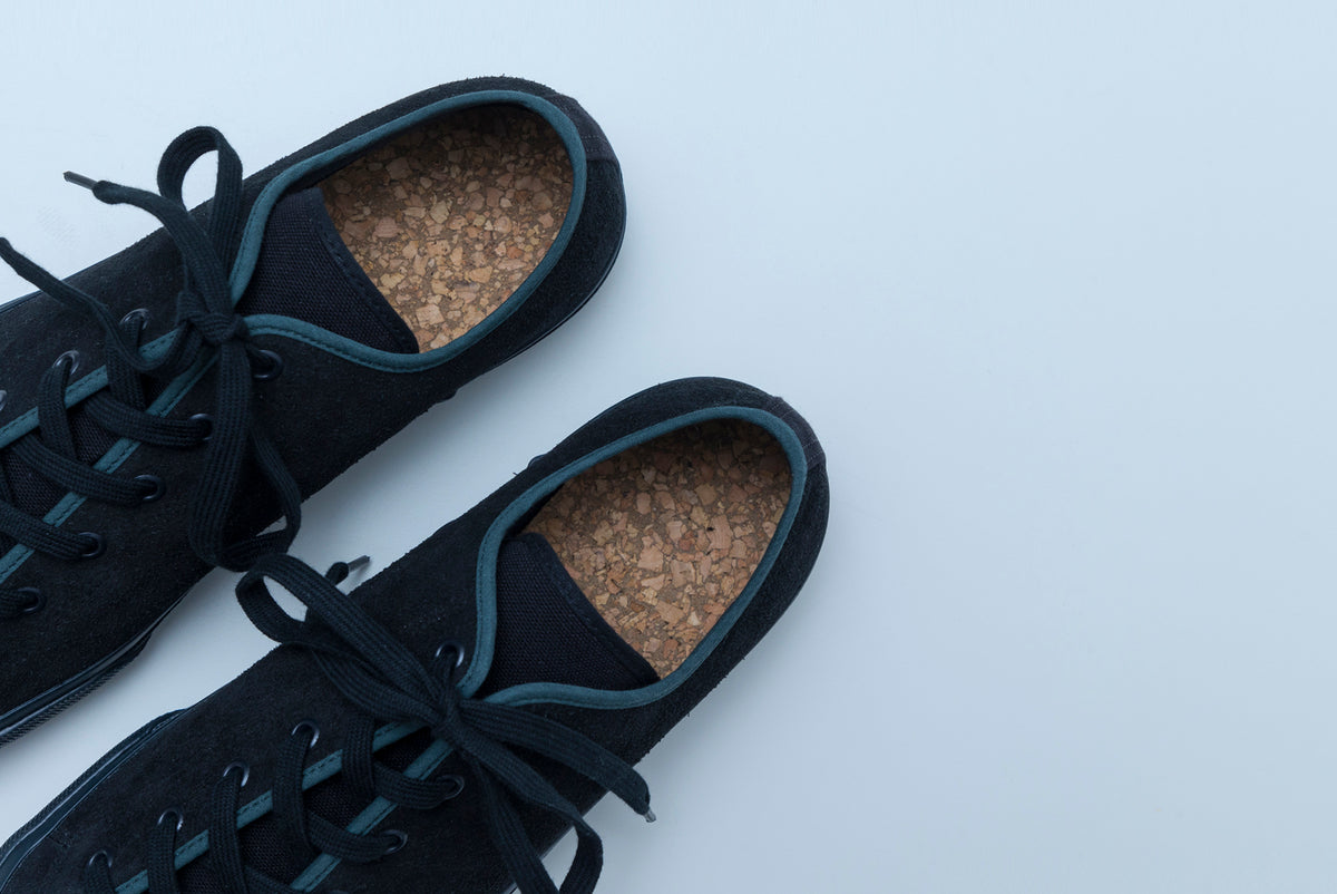 Black cheap teal shoes