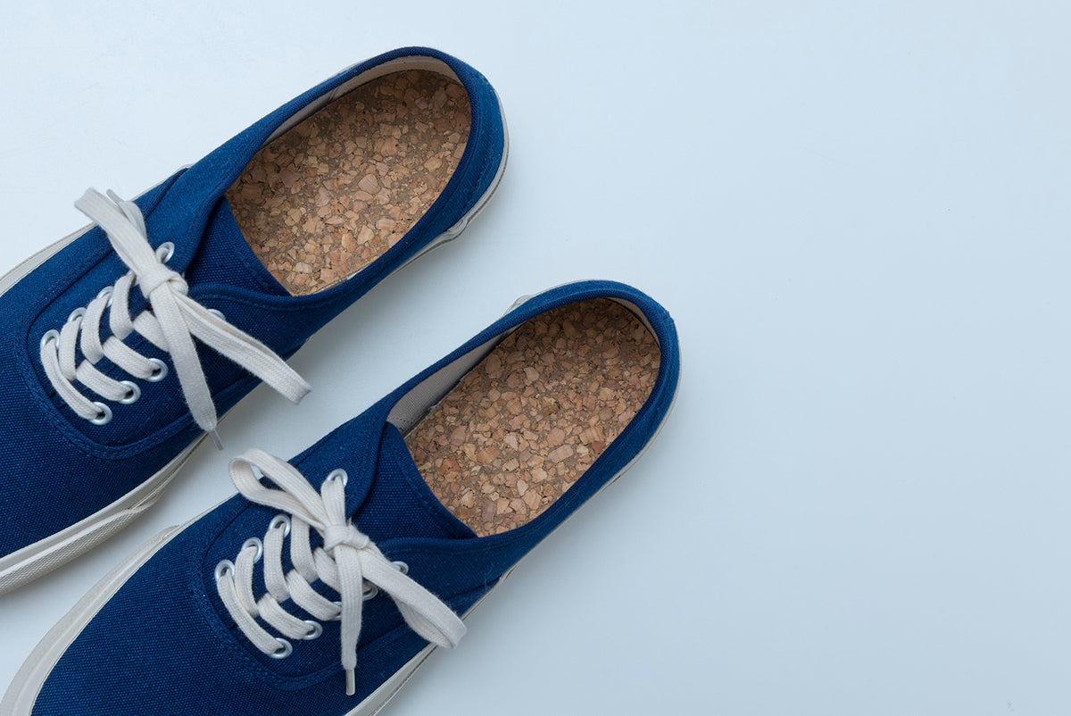 【新品】DOEK OXFORD INDIGO/INDIGO 27.0 Indigo/Indigo Canvas Oxford Tennis Sneakers | Doek Shoe